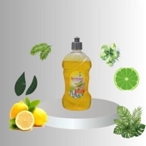 Sparklyn lemon dishwash gel bottle for kitchen cleaning